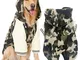 GODGETS Giacca Invernali per Cani Vestito Giubbotto 3/4 Maniche Camuffamento Imbottito per...