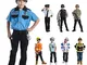 Dress Up America Costume da poliziotta deluxe Gioco di ruolo Set Costume per bambini dai 3...