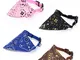 Nobleza - 4 Pezzi Bandana Triangolare per Cani, Regolabile Sciarpa Animale Domestico, di C...