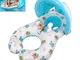 YONG-SHENG Mother & Baby Swimming Float with Inflatable Sunshade Canopy， Baby Aid Safety...