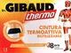 DR. GIBAUD Thermo - Cintura elastica termoattiva riutilizzabile + 8 cerotti autoriscaldant...