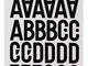 Apli - Adesivi con lettere, numeri, segni 40 mm