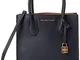 Michael Kors Mercer - Borse a spalla Donna, Blau (Adrmial), 11x20x22 cm (B x H T)