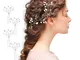 Fascia Sposa per Capelli Accessori Capelli Sposa Nuziale per Acconciatura Matrimonio Donne...