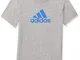 adidas YB MH Bos T Maglietta da Bambino, Bambino, Maglietta, FM6460, brgrin/Blu, 140 (9/10...