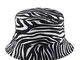 Faletony Cappello da pescatore unisex con stampa, cappello da sole su entrambi i lati, com...