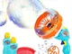 Ucradle Bubble Machine per Bambini, Pistola a Bolle di Sapone, 2 Forme di Bolle Pistole Sp...