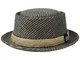 Stetson Cappello di Tessuto Talasco Pork Pie Uomo - da Sole con Fodera Primavera/Estate -...