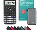 CALCUSO Pacchetto standard: Casio FX-991 DE X calcolatrice tecnico-scientifica + custodia...