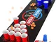 Cieex Games, Ping Pong Kit Include Game Mat, Tazze di Birra Pong, Palle, Completo Fun Game...