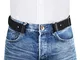 VBIGER Cintura Senza Fibbia per Uomo Donna Cintura Elastica Invisibile per Jeans 100cm Lar...