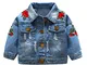 Jimmackey Giacca Jeans Bambina Giacca Denim per Ragazze, Giubbotto Jeans Bambino Giacca De...