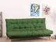 EVERGREENWEB – Divano letto Futon trasformabile materasso,Divano click clack con letto mat...