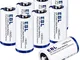 EBL 8 Pcs CR123A Batterie High Power Lithium 3V, CR123 / CR123A / CR17345 da 1600mAh Adatt...