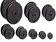 C.P. Sports dischi in ghisa 1 Coppia Dischi da 30 mm per bilanciere, Bumper Plates 0,5 kg,...