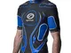 Optimum, maglia da uomo Inferno con spalline protettive, Uomo, Inferno, Black / Blue, L