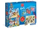 Clementoni - 18097 - Edukit 4 in 1 - Paw Patrol (memo, 2 puzzle da 30 pezzi, cubi) - Made...