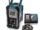 Makita 18 V DMR108 job Site radio con Bluetooth + 2 x 5 Ah batterie e caricabatterie