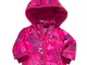 Desigual Piumino Corto NEONATA CHAQ BUSTINGORRI 18WYEW02 con Cappuccio 7/8 Fuxia