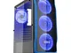 EMPIRE GAMING - Box PC Gaming DarkRaw Nero LED Blu: USB 3.0 e USB 2.0, 4 Ventole LED 120 m...