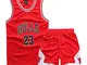 Sokaly Ragazzi Chicago Bulls Jorden # 23 Golden State Curry BOSTON Pantaloncini da Basket...