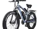 Bicicletta elettrica 1000W mountain bike pneumatico grasso neve ebike bici elettrica per u...