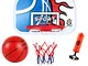 CLISPEED Mini Canestro da Basket Set Tabellone Senza Punzonatura Giocattoli Tiro a Segno P...