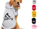 Ducomi Felpa per Cani Adidog con Cappuccio in Morbido Cotone - Vestito Cane Taglia XS - 8X...