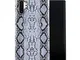 White Black Snake Skin Pattern Case Compatible with Samsung Galaxy Note 10 Plus 2 Pezzi Do...