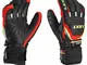 Leki Worldcup Race Coach Flex S GTX Sci Guanti Maschio Nero, Lime, Rosso