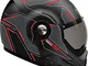 Roof Desmo Storm Casco (Black/Grey/Red,S (56))