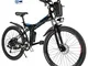 Speedrid Mountain Bike Pieghevole per Bici elettrica, Pneumatici 26/20 Ebike Bici elettric...