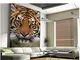 Meaosy Personalizzato Infantile The Tiger Close Murales Per Bambini In Camera Salotto Tv P...