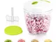 Sedhoom Tritatutto Manuale con 5 Lame, 1000ML, Tritaverdure, Taglia Verdure da Cucina per...