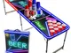 Set da Tavolo da Beer Pong Ufficiale Spot Light | Neons | 1 Tavolo + 120 Coppe (60 Blu & 6...