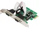 2 Port RS232 RS-232 Serial Port COM to PCI-E PCI Express Card Adapter Converter IOCREST 2-...