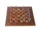GiftHome, set di scacchi medievali in metallo rame antico per adulti e bambini, pezzi deco...