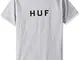 HUF T-Shirt Uomo Original Logo Tee TSBSC1111 (L - Grey Heather)