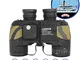 Aomekie Binocolo Marine 7X50 impermeabile per adulti Bussola BAK4 Night Vision Binocolo co...