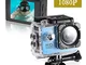 Action Cam,Subacquea Ultra HD Sport Action Camera, Videocamera Impermeabile Full HD 1080P...