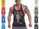 Gold's Gym Palestra UK GGVST003 Mens Allenamento Serbatoio Fitness Top Allenamento Muscola...