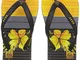 Reef Switchfoot Prin Black/Yellow, Infradito Uomo, Multicolore Bly, 40 EU