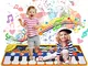Regalo Bambini 1-8 anni -Tappeto Musicale, Piano Mat Tastiera Danza Stuoia Strumento Music...