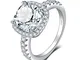 JewelryPalace Cuscino 3ct Diamante Simulato Zirconi Anniversario Matrimonio Promessa Anell...