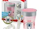 NUK Magic Cup Set con Bicchiere 360° + Ciuccio Space e Catenella Portaciuccio, 6+ mesi, se...