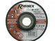 Ribimex RIBIMEX-PRDATA115-Disco Taglio Ø 115mm Disco a Centro Depresso per Acciaio, 115 x...