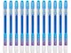 Penne Cancellabili Punta 0.7 mm – Confezione da 12 Penne Blu Ricaricabili - Ezigoo