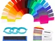 Neewer 20pz Filtro Colorato Trasparente per Correzione di Colore e Illuminazione con 3pz E...