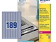 Avery Zweckform, L6008-20, Etichette ultra resistenti in poliestere per prodotti e disposi...