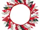 G2PLUS 10M Buon Natale Banner,Ghirlanda di bandierine,Bandierine in Tessuto, Decorazione S...